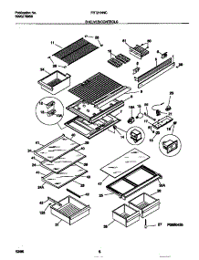 04 - Shelves / Controls parts for Frigidaire Refrigerator FRT21NNCD2 from AppliancePartsPros.com