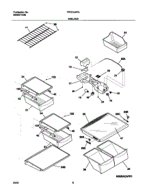 07 - Shelves parts for Frigidaire Refrigerator FRT21LR7AB6 from AppliancePartsPros.com