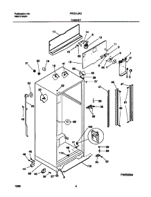 03 - Cabinet parts for Frigidaire Refrigerator FRT21LRGW2 from AppliancePartsPros.com