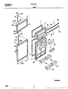 02 - Door parts for Frigidaire Refrigerator FRT21LRCD3 from AppliancePartsPros.com