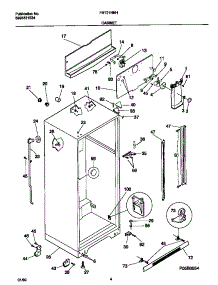03 - Cabinet parts for Frigidaire Refrigerator FRT21NNHW2 from AppliancePartsPros.com