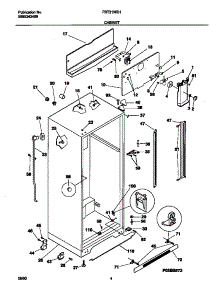 03 - Cabinet parts for Frigidaire Refrigerator FRT21NRHW5 from AppliancePartsPros.com