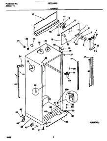 03 - Cabinet parts for Frigidaire Refrigerator FRT21NRGD1 from AppliancePartsPros.com