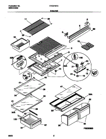 04 - Shelves parts for Frigidaire Refrigerator FRT21NRHW5 from AppliancePartsPros.com