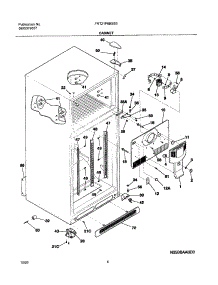 05 - Cabinet parts for Frigidaire Refrigerator FRT21P6BSB3 from AppliancePartsPros.com