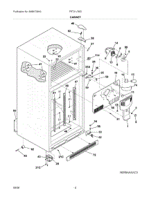 05 - Cabinet parts for Frigidaire Refrigerator FRT21LR8DSA from AppliancePartsPros.com