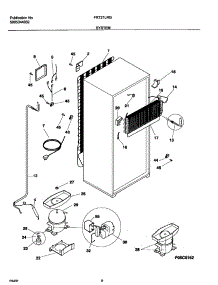 09 - System parts for Frigidaire Refrigerator FRT21LRGD8 from AppliancePartsPros.com