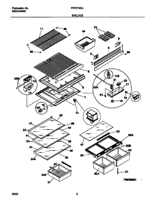04 - Shelves parts for Frigidaire Refrigerator FRT21NGJB3 from AppliancePartsPros.com