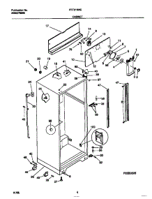 03 - Cabinet parts for Frigidaire Refrigerator FRT21NNCW1 from AppliancePartsPros.com