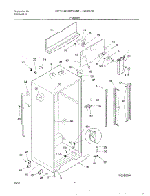 05 - Cabinet parts for Frigidaire Refrigerator FRT21NRFW1 from AppliancePartsPros.com