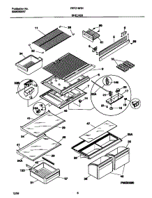 04 - Shelves parts for Frigidaire Refrigerator FRT21NRHD0 from AppliancePartsPros.com
