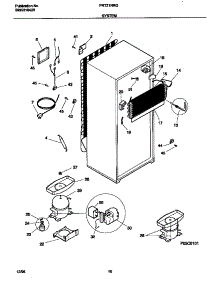 05 - System parts for Frigidaire Refrigerator FRT21NRGD2 from AppliancePartsPros.com