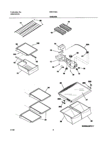 07 - Shelves parts for Frigidaire Refrigerator FRT21R6AW3 from AppliancePartsPros.com