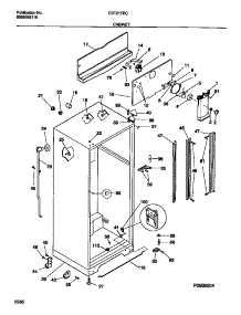 03 - Cabinet parts for Frigidaire Refrigerator FRT21TRCD0 from AppliancePartsPros.com