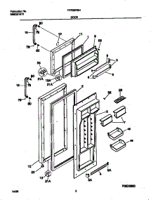 02 - Doors parts for Frigidaire Refrigerator FRT22IRSHB0 from AppliancePartsPros.com