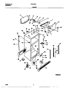 03 - Cabinet parts for Frigidaire Refrigerator FRT22PRCD1 from AppliancePartsPros.com