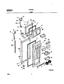 02 - Door parts for Frigidaire Refrigerator FRT22RGCD7 from AppliancePartsPros.com