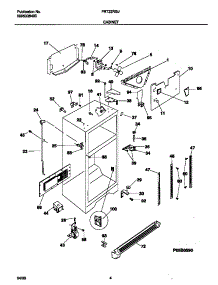 03 - Cabinet parts for Frigidaire Refrigerator FRT22RGJB0 from AppliancePartsPros.com