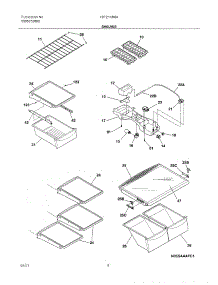07 - Shelves parts for Frigidaire Refrigerator FRT21KR6AQ1 from AppliancePartsPros.com