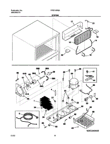 09 - System parts for Frigidaire Refrigerator FRT21KR6AW2 from AppliancePartsPros.com