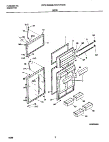 02 - Door parts for Frigidaire Refrigerator FRT21PRGD0 from AppliancePartsPros.com