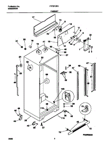 03 - Cabinet parts for Frigidaire Refrigerator FRT21QRJZ2 from AppliancePartsPros.com