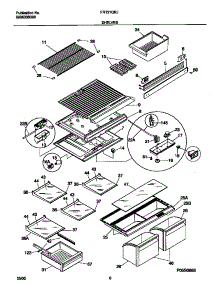 04 - Shelves parts for Frigidaire Refrigerator FRT21QRJZ2 from AppliancePartsPros.com