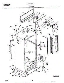 03 - Cabinet parts for Frigidaire Refrigerator FRT21PRCW3 from AppliancePartsPros.com