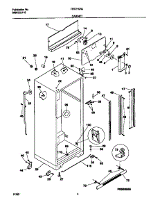 03 - Cabinet parts for Frigidaire Refrigerator FRT21QRJD0 from AppliancePartsPros.com