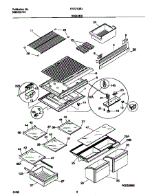 04 - Shelves parts for Frigidaire Refrigerator FRT21QRJD0 from AppliancePartsPros.com