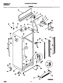 03 - Cabinet parts for Frigidaire Refrigerator FRT21PRHD1 from AppliancePartsPros.com