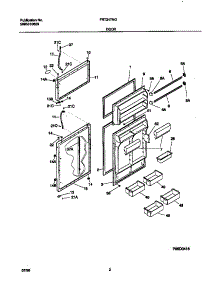 02 - Doors parts for Frigidaire Refrigerator FRT21TNGD1 from AppliancePartsPros.com