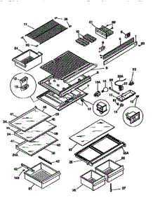Shelves / Controls parts for Frigidaire Refrigerator FRT21TN0D3 from AppliancePartsPros.com