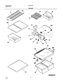 07 - Shelves parts for Frigidaire Refrigerator FRT21S6AQ5 from AppliancePartsPros.com