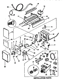 Icemaker parts for Frigidaire Refrigerator FRT21TN0D3 from AppliancePartsPros.com