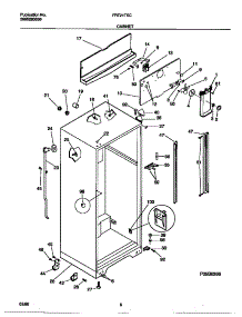 03 - Cabinet parts for Frigidaire Refrigerator FRT21TSCD3 from AppliancePartsPros.com