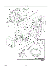 11 - Ice Maker parts for Frigidaire Refrigerator FRT21LR7AQ9 from AppliancePartsPros.com