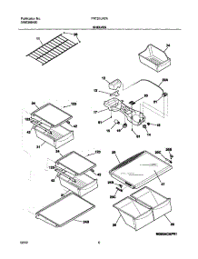 07 - Shelves parts for Frigidaire Refrigerator FRT21LR7AW4 from AppliancePartsPros.com