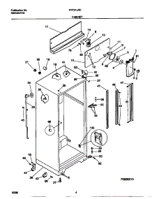 03 - Cabinet parts for Frigidaire Refrigerator FRT21LRCD2 from AppliancePartsPros.com
