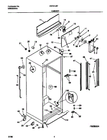 03 - Cabinet parts for Frigidaire Refrigerator FRT21LRFD2 from AppliancePartsPros.com