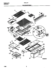 04 - Shelves / Controls parts for Frigidaire Refrigerator FRT21LRFD2 from AppliancePartsPros.com