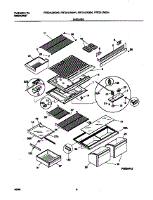 04 - Shelves parts for Frigidaire Refrigerator FRT21LRGW0 from AppliancePartsPros.com