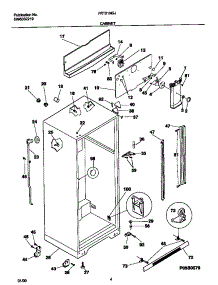 03 - Cabinet parts for Frigidaire Refrigerator FRT21NGJB1 from AppliancePartsPros.com