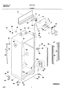 05 - Cabinet parts for Frigidaire Refrigerator FRT21LRGW9 from AppliancePartsPros.com