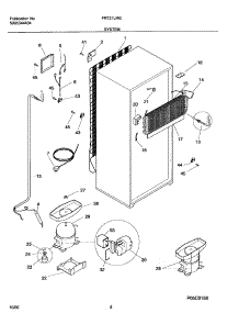 09 - System parts for Frigidaire Refrigerator FRT21LRGW9 from AppliancePartsPros.com