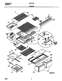 04 - Shelves parts for Frigidaire Refrigerator FRT21LRGW7 from AppliancePartsPros.com