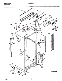 03 - Cabinet parts for Frigidaire Refrigerator FRT21NNGW0 from AppliancePartsPros.com
