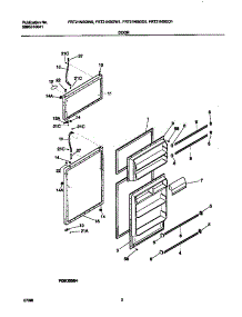 02 - Door parts for Frigidaire Refrigerator FRT21NSGD1 from AppliancePartsPros.com