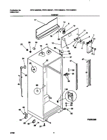 03 - Cabinet parts for Frigidaire Refrigerator FRT21NSGD1 from AppliancePartsPros.com