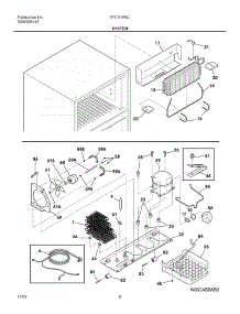 09 - System parts for Frigidaire Refrigerator FRT21P6CW1 from AppliancePartsPros.com